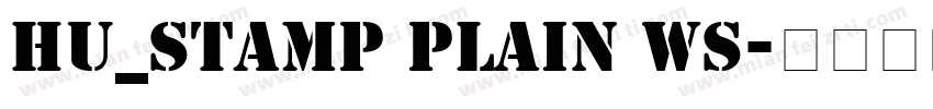 Hu_Stamp Plain WS字体转换